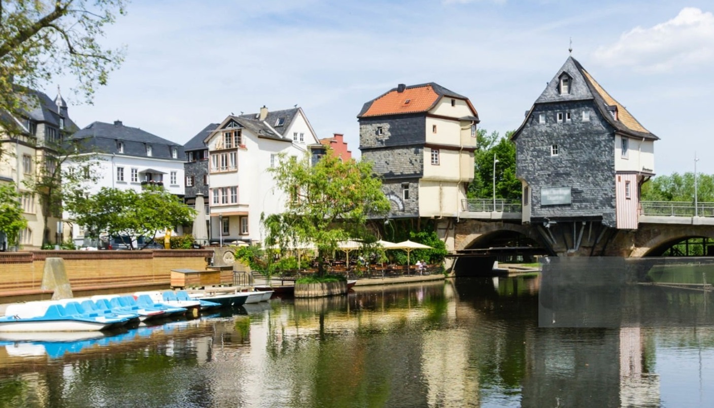 Bad Kreuznach – Stadtansicht an der Nahe